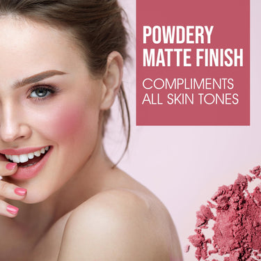 Beauty Berry Dream Matte Blush - 09 - Raspberry Tart, 7g | Lightweight, Silky-Smooth Texture, Ultra Matte Blusher Palette | Highly Pigmented & Blendable Shades, Blusher for Face Makeup